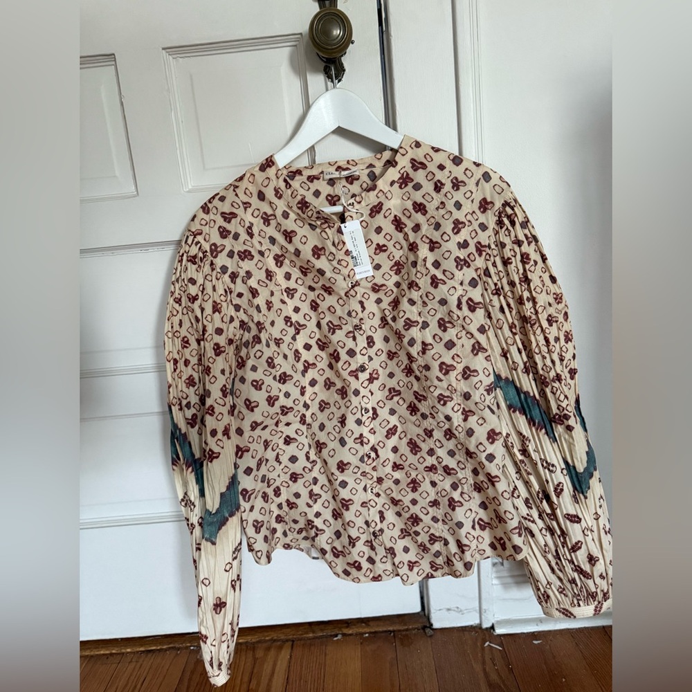 NWT Ulla Johnson patterned blouse